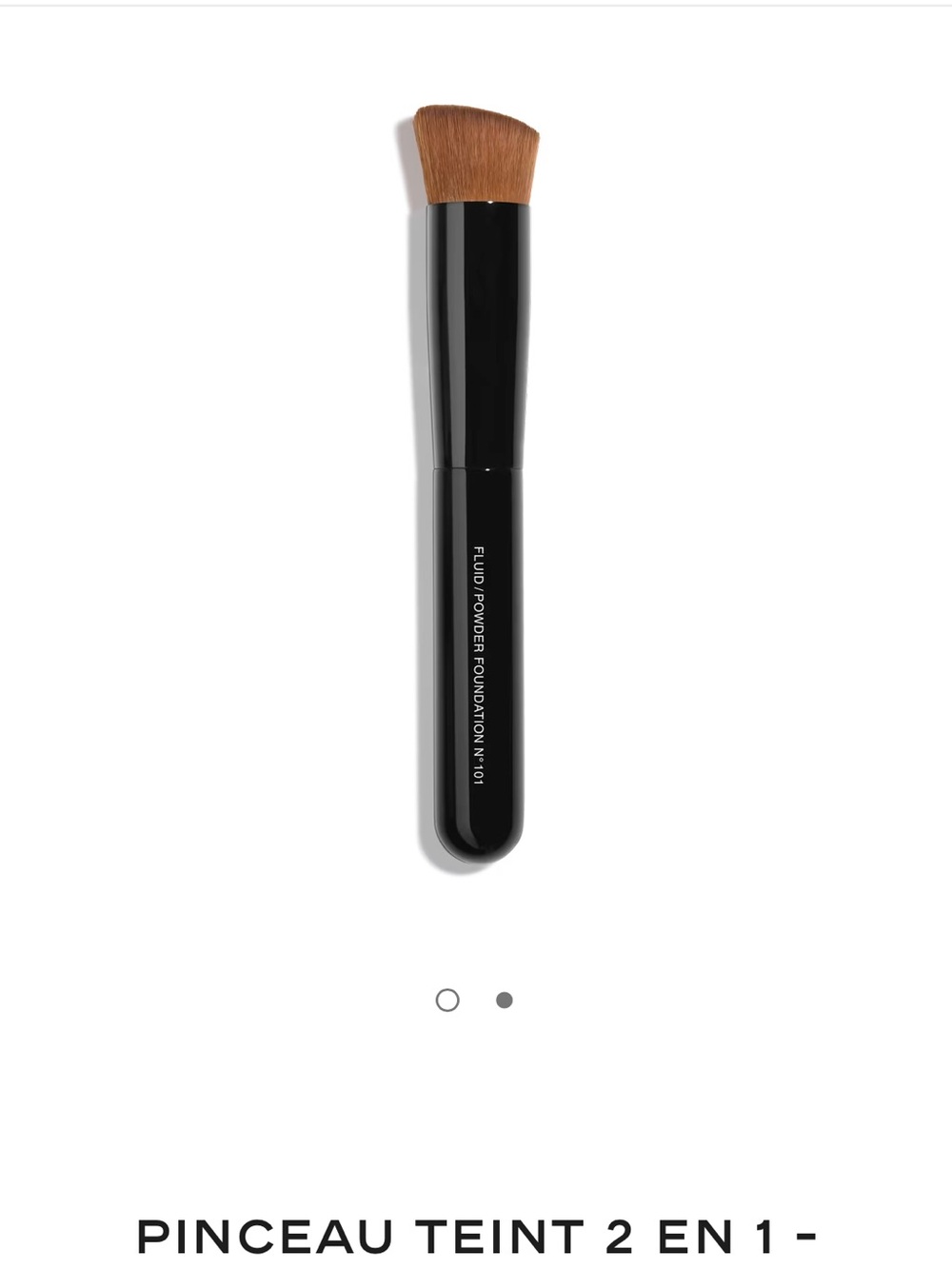 CHANEL Pinceau Teint 2 en 1 Foundation Brush - Black/Brown